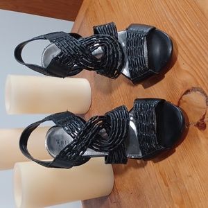 Ladies 4" heel, sling back with beautiful front decor.